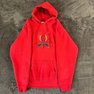 Tommy Hilfiger Hoodie Red Xl y2k